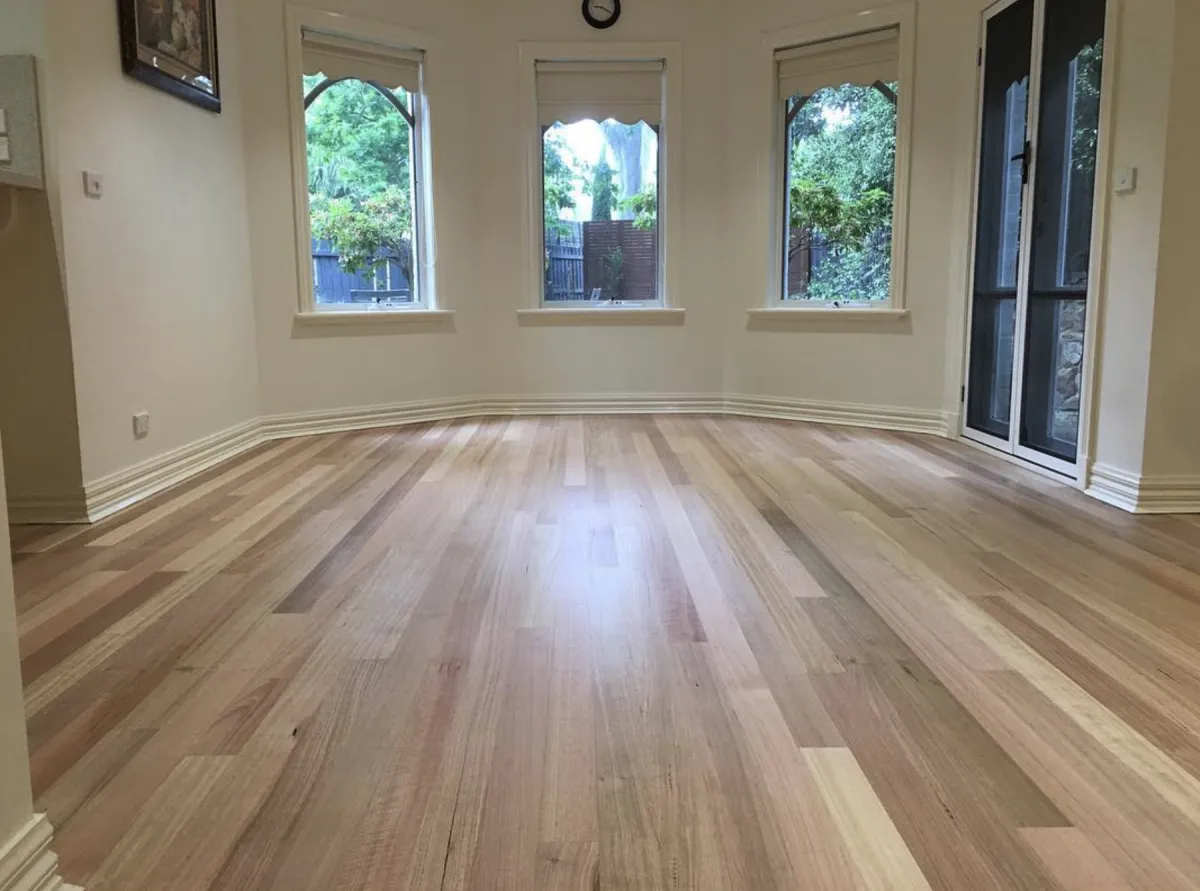 Interior timber flooring finish